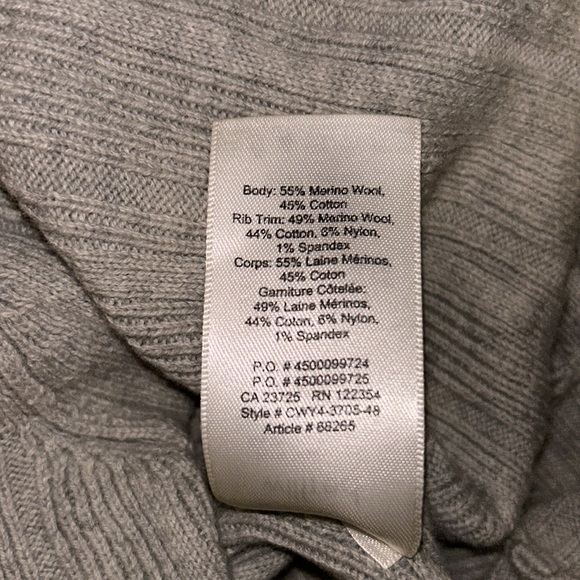 ARITZIA WILFRED Grey Plunge Cardigan | Size XS - Picture 4 of 4